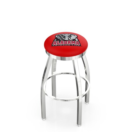 30 Chrome Alabama Swivel Bar Stool,Accent Ring